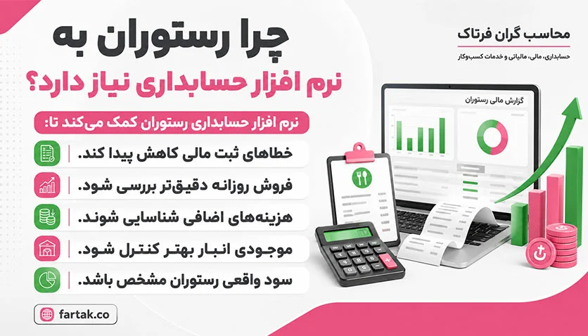 مزایای استفاده از نرم افزار حسابداری رستوران